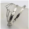 Image 2 : GROUP OF 3 .925 STERLING BANGLE BRACELETS GROUP OF 3 .925 STERLING BANGLE BRACELETS. ONE IS CUFF STY