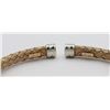 Image 2 : .925 & CZ FELIXBLE BANGLE BRACELET STAMPED "JCM" STERLING SILVER AND CZ FLEXIBLE BANGLE BRACELET STA