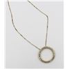 Image 2 : STUNNING DIAMOND AND .925 NECKLACE STUNNING DIAMOND AND .925 NECKLACE ON 17.5" CHAIN. GOLD TONED. CI