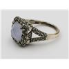 Image 2 : STERLING SILVER HERMATITE RING WTIH PURPLE STONE BEAUTIFUL STERLING SILVER AND HERMATITE RING WITH P