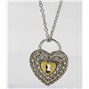 Image 2 : BEAUTIFUL STERLING SILVER KEY TO MY HEART NECKLACE BEAUTIFUL STERLING SILVER NECKLACE WITH KEY TO MY