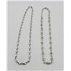 Image 2 : TWO BEAUTIFUL DETAILED STERLING SILVER CHAINS TWO BEAUITFUL DETAILED STERLING SILVER CHAINS. ONE HAS
