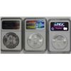 Image 2 : NGC MS 69 GRADED AMERICAN SILVER EAGLES NGC MS69 GRADED AMERICAN SILVER EAGLES - 2007, 2008 AND 2009
