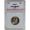 Image 1 : 1937 WASHINGTON QUARTER CCGS SUPERB GEM CHERRY
