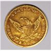 Image 2 : 1836 $2.50 GOLD CLASSIC HEAD NICE VF+