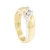 Image 4 : 0.20 ctw Diamond Ring - 14KT Yellow and White Gold