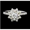 Image 2 : 1.00 ctw Diamond Ring - 14KT White Gold