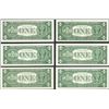 Image 2 : Lot of (6) 1957 $1 Silver Certificate Notes