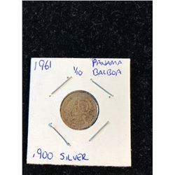 1961 1/10 Panama Balboa Silver Coin