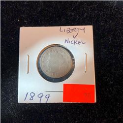 1899 Liberty V Nickel Good Grade