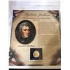 Image 1 : 1829-1837 ANDREW JACKSON President Dollar in Original Book Card