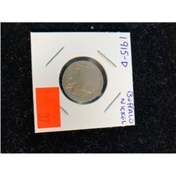 1915 D Rare Key Date Buffalo Nickel