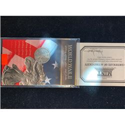 1942 S Walking Liberty Silver Half Dollar in Original Package with COA