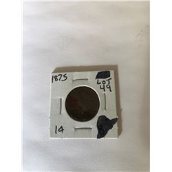 Rare 1875 Indian Head Cent