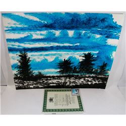 189) "BRIGHT BLUE SKY" WILLIAM VERDULT OIL ON