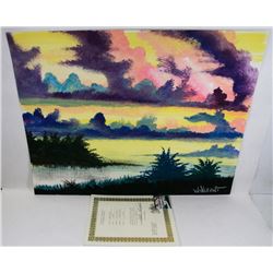 205) "HIDDEN VALLEY" WILLIAM VERDULT OIL ON ARTIST