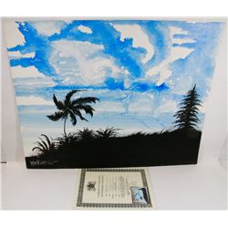 215) "NEWPORT COAST" WILLIAM VERDULT OIL ON ARTIST