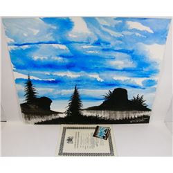 216) "NOTHING BUT BLUE SKIES" WILLIAM VERDULT OIL