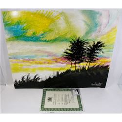 225) "SHADOWLAND" WILLIAM VERDULT OIL ON ARTIST