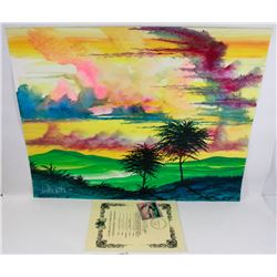 242) "TRANQUIL LANDSCAPE" WILLIAM VERDULT OIL ON