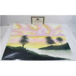 212) "MORNING IN PINE" WILLIAM VERDULT OIL ON