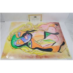 196) "DISTORTION" WILLIAM VERDULT OIL ON ARTIST