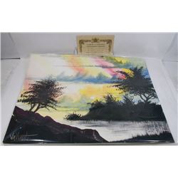 226) "SHADOWS" WILLIAM VERDULT OIL ON ARTIST PAPER