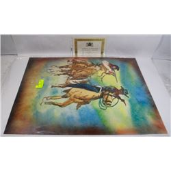 245) "WILD FRONTIER" WILLIAM VERDULT OIL ON ARTIST