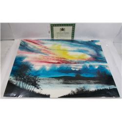 213) "MORNING'S GLORY" WILLIAM VERDULT OIL ON