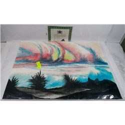 243) "TRANQUIL SKIES" WILLIAM VERDULT OIL ON