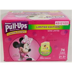 CASE OF 74 PULL UPS TRAINING PANTS SIZE 2T-3T