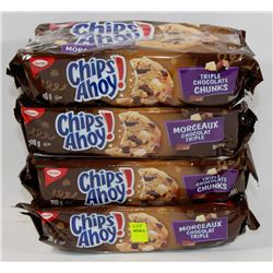 4 PACKS OF CHIPS AHOY COOKIES