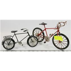 ANTIQUE STYLE METAL 10 SPEED BIKE WITH