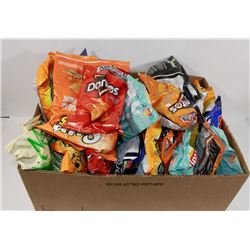 BOX OF ASSORTED CHIPS