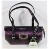 Image 1 : PURPLE SNAKESKIN STYLE PURSE