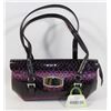 Image 1 : PURPLE SNAKESKIN STYLE PURSE