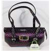 Image 1 : PURPLE SNAKESKIN STYLE PURSE