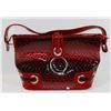 Image 1 : RED SNAKESKIN STYLE PURSE