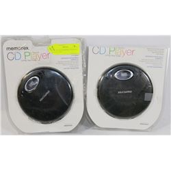 LOT OF TWO MEMOREX PERSONAL CD PLAYERS