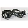 Image 1 : LOT OF TWO PC HEADSETS WITH BUILT IN MIC