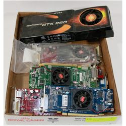 FLAT OF PC GRAPHICS CARDS FROM STORAGE UNIT