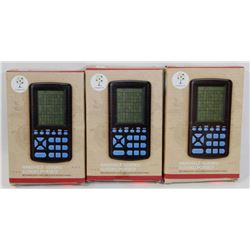 LOT OF THREE HANDHELD SUDOKU GAMES