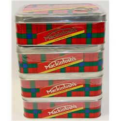 4 TINS OF MACKINTOSH'S CREAMY TOFFEE