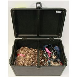 CASE FULL OF FASHION JEWELRY, LANYARDS, KEYCHAINS,