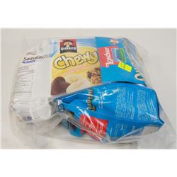 BAG OF ASSORTED COOKIES AND GRANOLA BARS