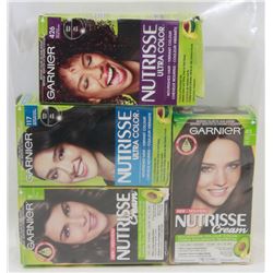 4 ASSORTED BOXES OF HAIR DYE