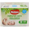 Image 1 : CASE OF 368 HUGGIES NATURAL CARE WIPES