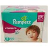 Image 1 : CASE OF 60 PAMPERS CRUISERS DIAPERS SIZE 5