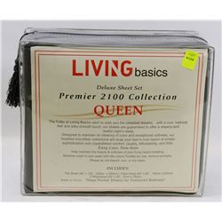 NEW LIVING BASICS DELUXE SHEET SET SIZE QUEEN