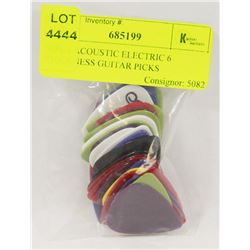 30PCS ACOUSTIC ELECTRIC 6 THICKNESS GUITAR PICKS